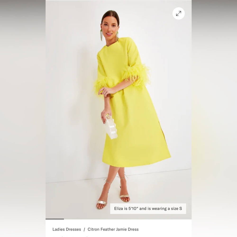 Tuckernuck Citron Feather Jamie Dress